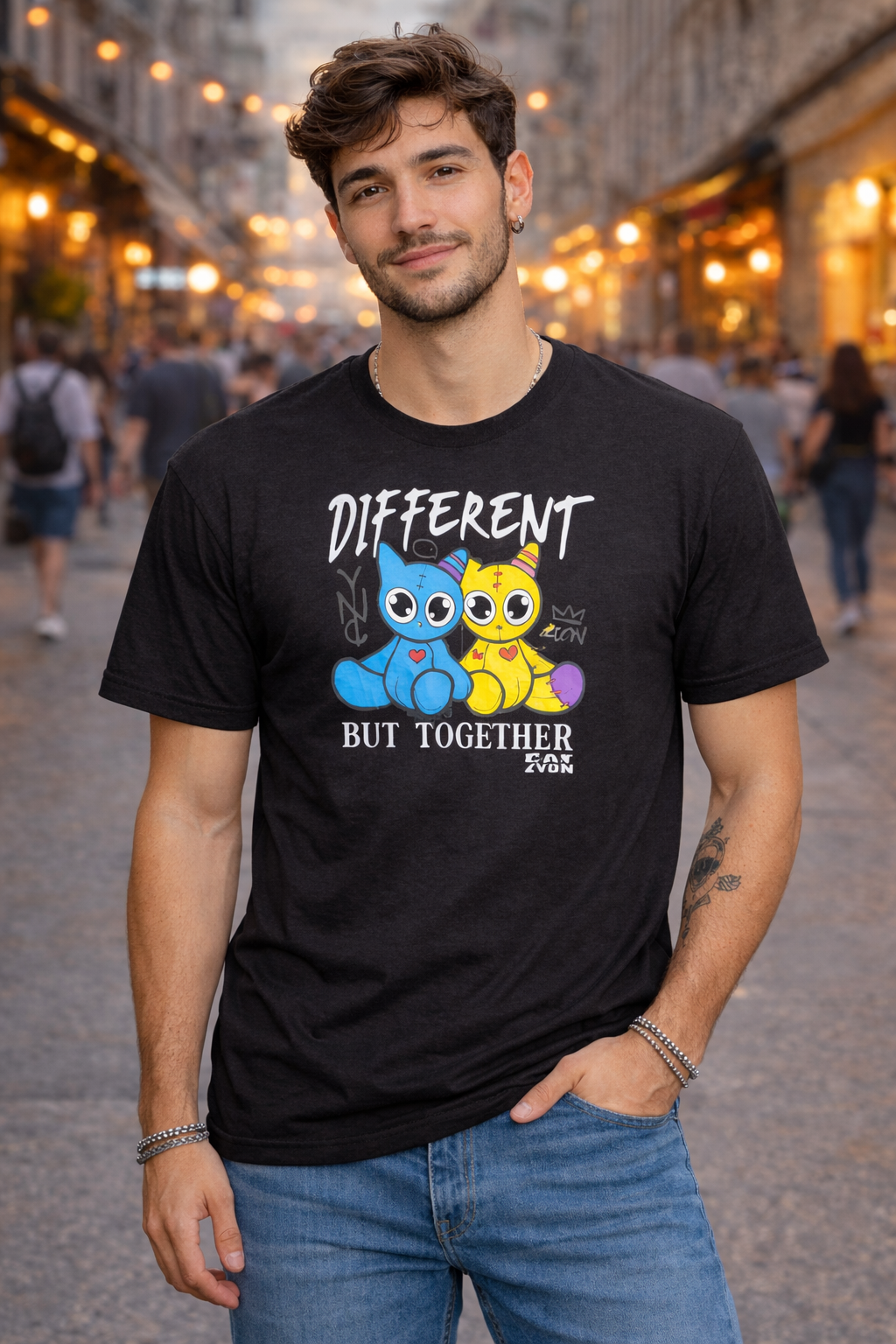 Cat Zyon T-Shirt – “Different But Together” Edition