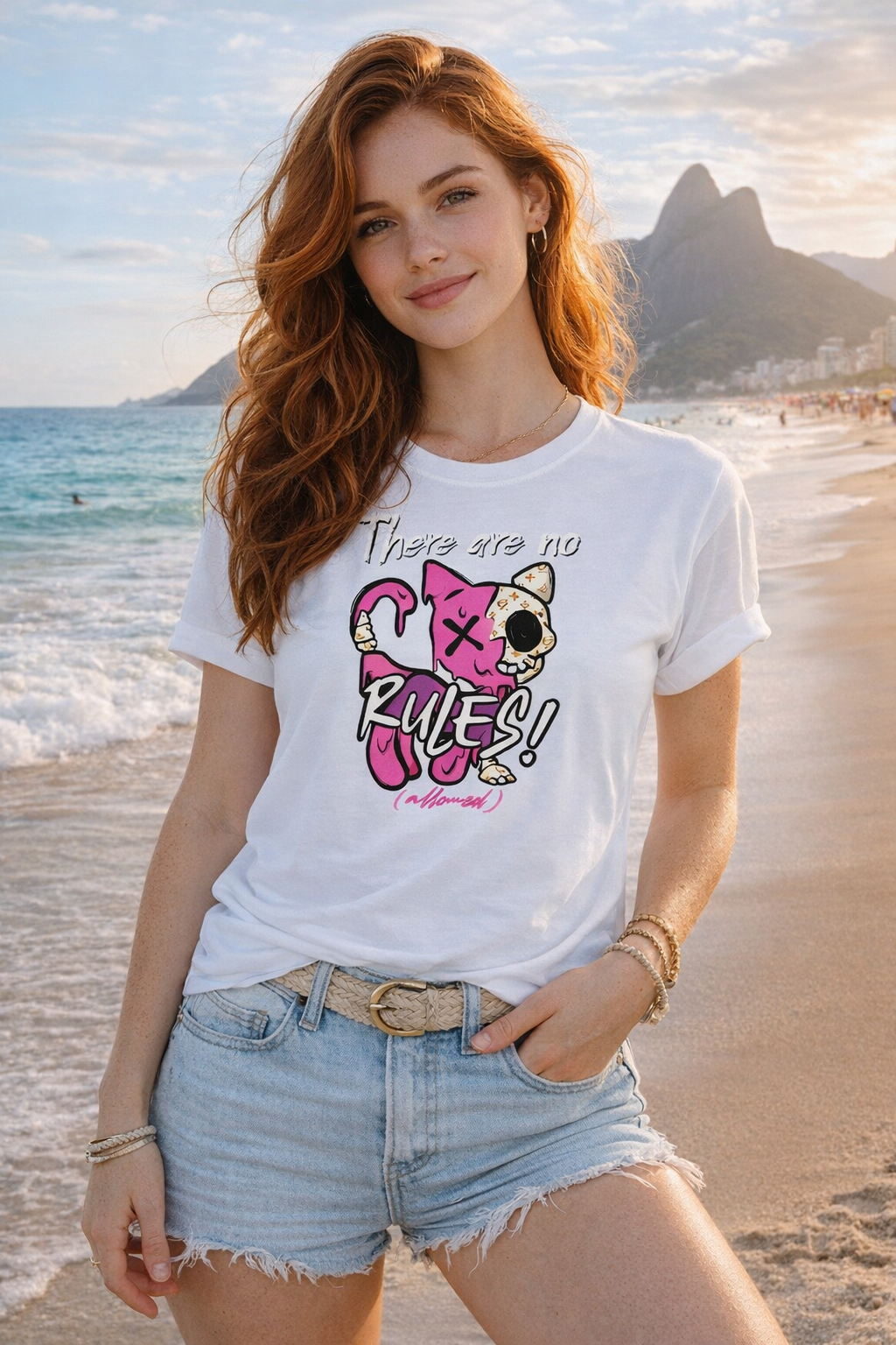 Cat Zyon “There Are No Rules” T-Shirt – Limited Edition Street Art Design