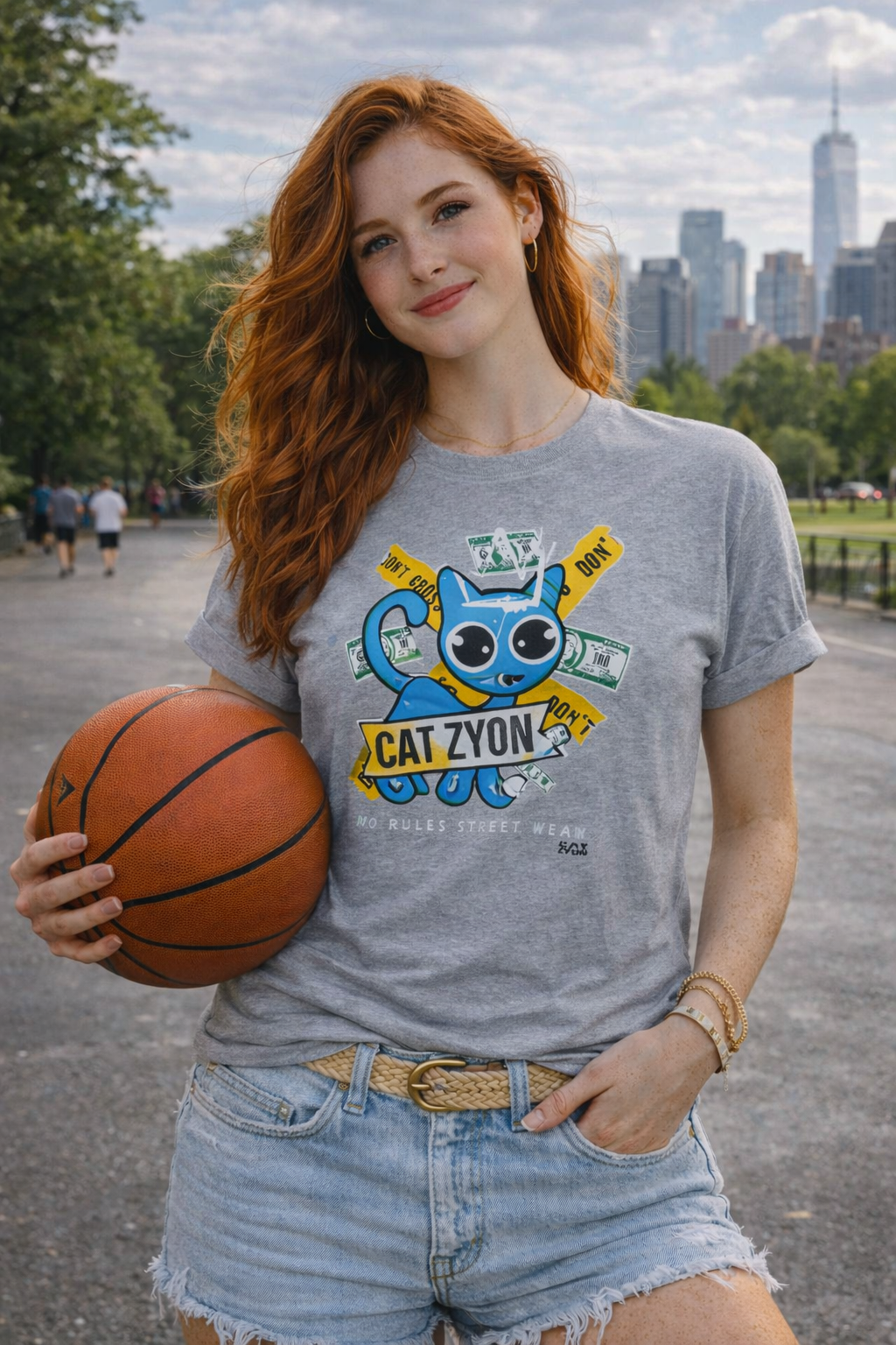 Cat Zyon “Money Solves Problems” T-Shirt – Bold Urban Pop Art