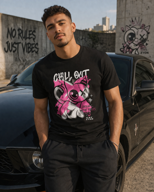 Cat Zyon “Chill Out” T-Shirt – Street Attitude Edition