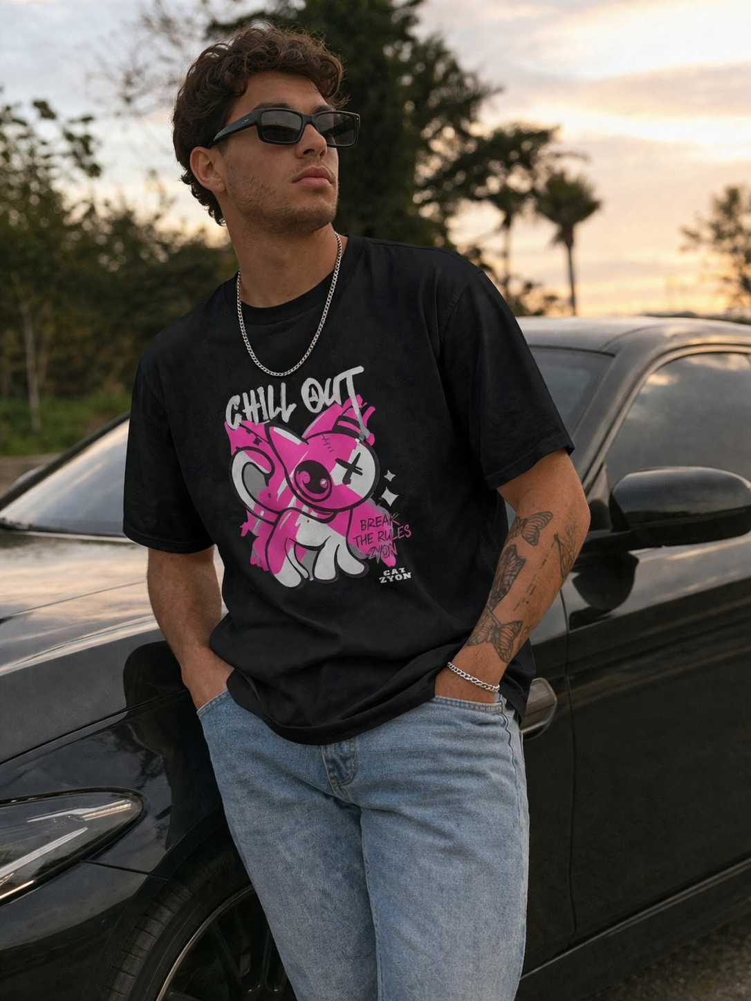 Cat Zyon “Chill Out” T-Shirt – Street Attitude Edition