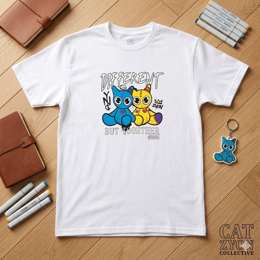 Cat Zyon T-Shirt – “Different But Together” Edition