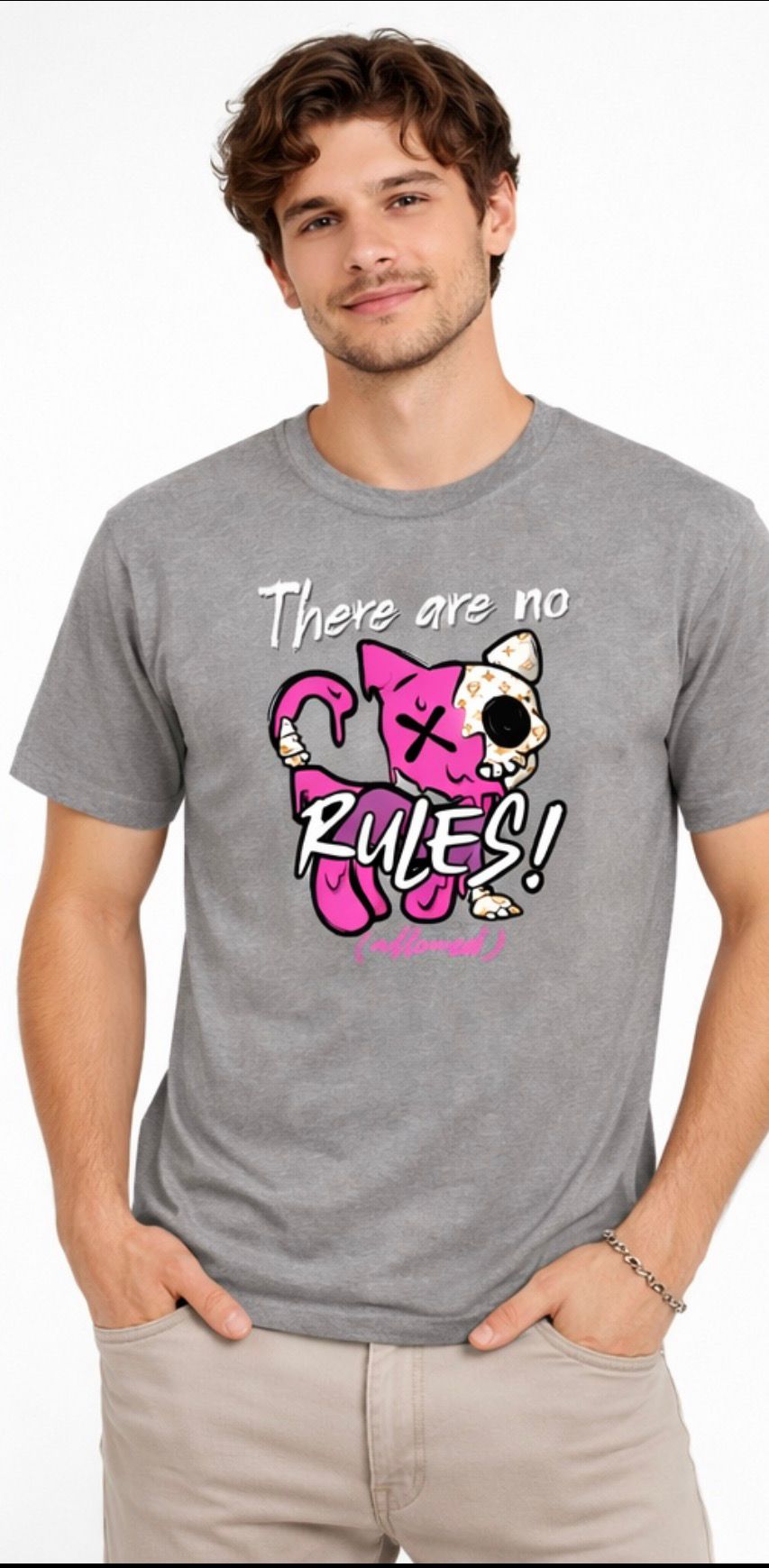 Cat Zyon “There Are No Rules” T-Shirt – Limited Edition Street Art Design