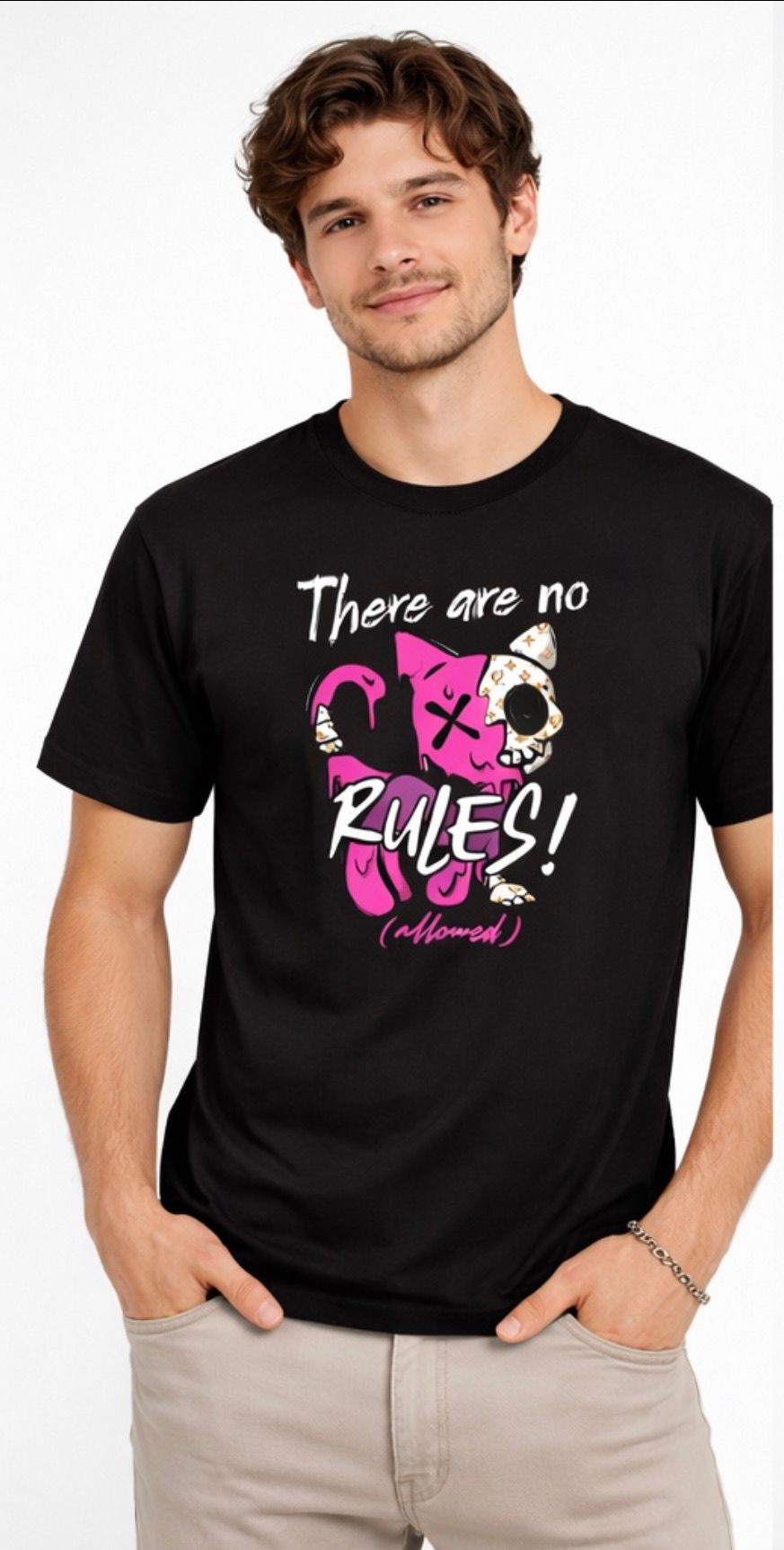 Cat Zyon “There Are No Rules” T-Shirt – Limited Edition Street Art Design
