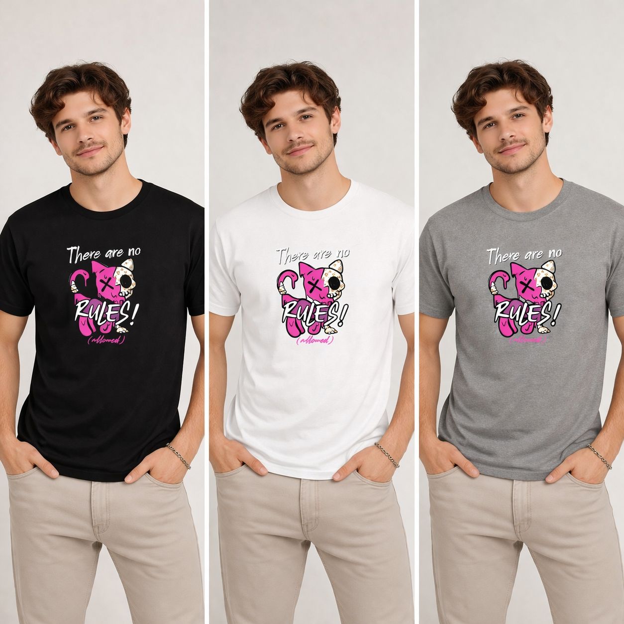 Cat Zyon “There Are No Rules” T-Shirt – Limited Edition Street Art Design