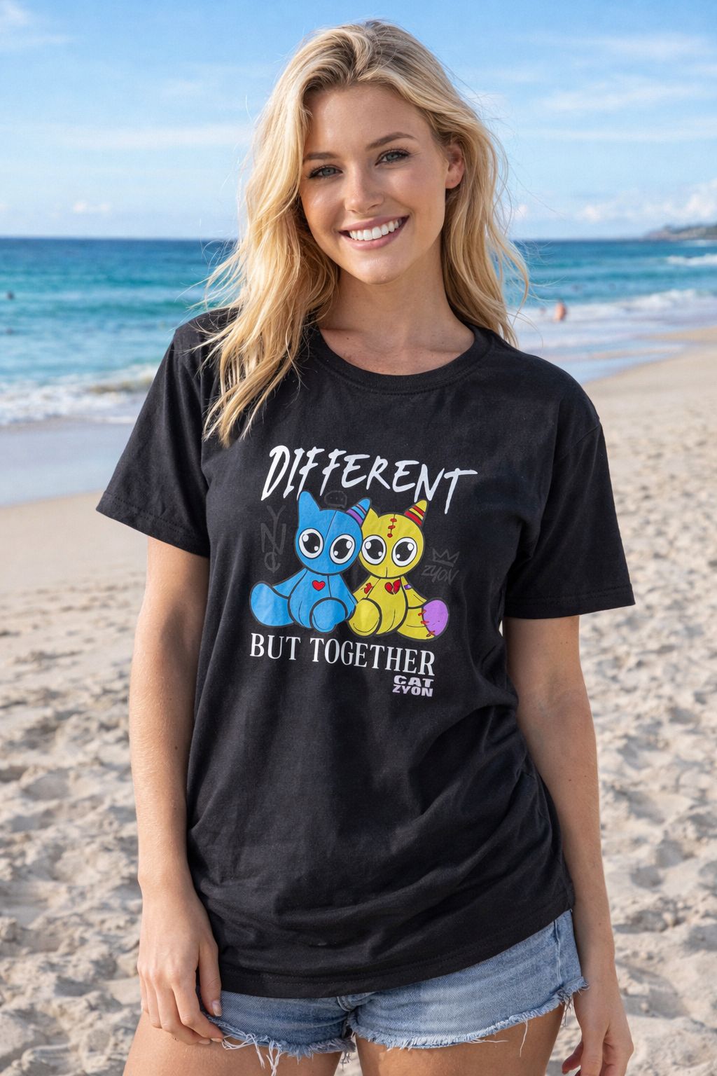 Cat Zyon T-Shirt – “Different But Together” Edition